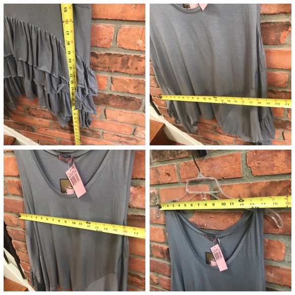 Juicy Couture NEW Vintage Tier Ruffle Tunic Sleeveless Top Cotton Asymmetrical - Picture 14 of 14